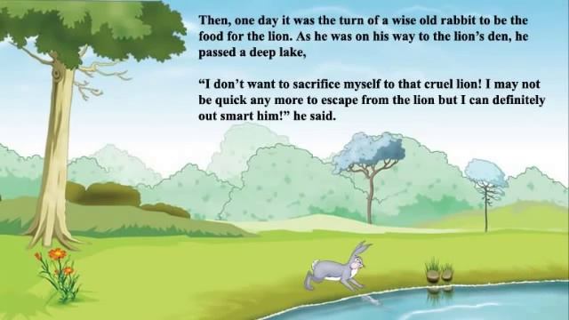 English Talking Book - The Wise Rabbit