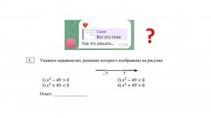Укажите неравенство решение которого изображенного на рисунке