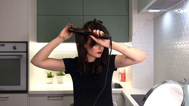 Как сделать кудри на утюжок? Как уложить текстурную ст смотреть онлайн