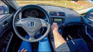 2004 HONDA ACCORDA 2.0 155 HP - POV TEST DRIVE  Тест драйв авто от первого лица