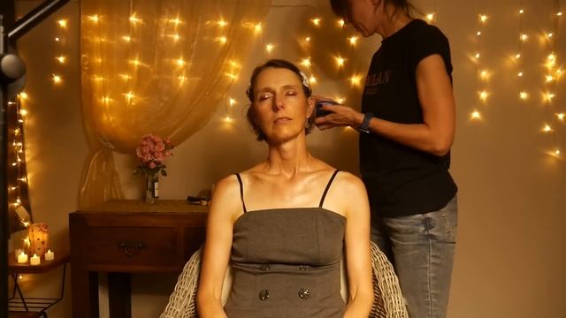 АСМР Блаженное расслабление - массаж лица и области де смотреть онлайн