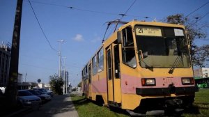 Екатеринбургский трамвай 71-402 №811 Следует по маршруту №12 ЦПКиО - Волгоградская улица