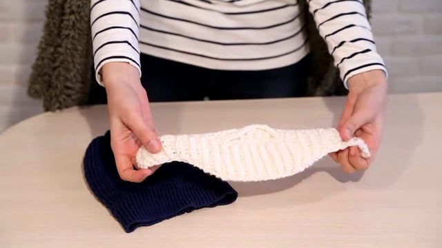 Шапка с бородой - вязаная бородатая шапка ручной работы с усами смотреть онлайн