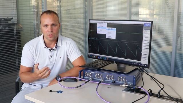 Измерение разности фаз СВЧ сигнала на векторном анали