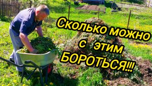 СКОЛЬКО МОЖНО С ЭТИМ БОРОТЬСЯ | Готовим участок | Дом в деревне | Деревенская жизнь