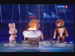 Церемония закрытия зимних XXII Олимпийских игр. Самый трогательный момент.