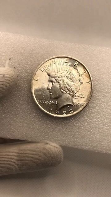 1 Доллар 1923 Мирный доллар / Серебряная монета #coin #collection смотреть онлайн