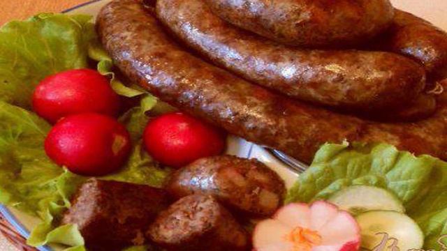 Колбаса домашняя Пикантная.