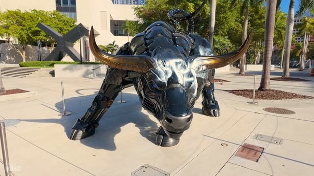 🇺🇸 Майами - центр города, прогулка, шум улицы (2025)