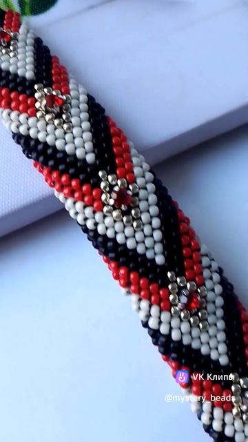 Широкий браслет из бисера. Для заказа https://vk.com/mystery_beads смотреть онлайн