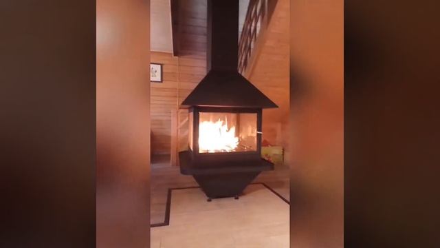 Центральный камин OpenFire Cube