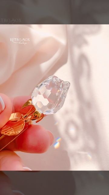 SWAROVSKI Брошь "Хрустальная роза" Коллекция Crystal Memories