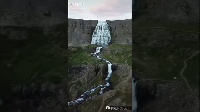 Водопад Диньянди Исландия.
