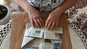 шапка из газеты