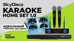 КОМПЛЕКТ КАРАОКЕ ДЛЯ ДОМА SKYDISCO KARAOKE HOME SET: ПРИСТАВКА С БАЛЛАМИ, МИКРОФОНЫ, ДИСК 2000 ПЕСЕН