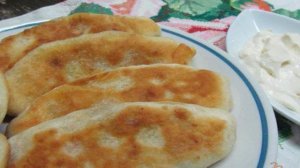 Тонкие пирожки с картофелем