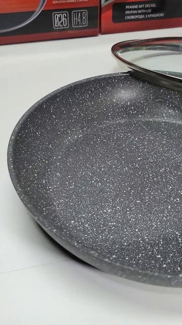 Сковорода пательня, з кришкою, кований алюміній, антип смотреть онлайн