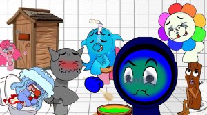 СПРУНКИ Sprunki мультфильм - Спрунке сел посрать