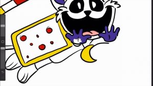 Как нарисовать КэтНэп, который стал НЯН-КЭТ | How to Draw Nyan Cat but its CatNap Smiling Critters