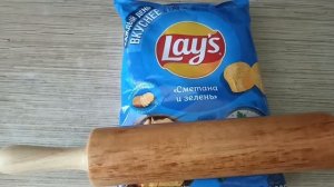 Куриная голень в чипсах. Очень сочная внутри и с хруст?