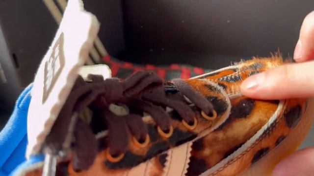 Обзор реплики, 1 в 1 оригинал! Adidas Samba Wales Bonner Leopard ! смотреть онлайн