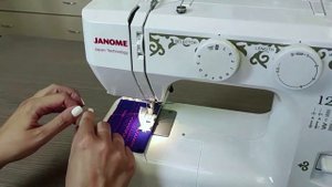 Janome 1225s.  Вымётывание петли