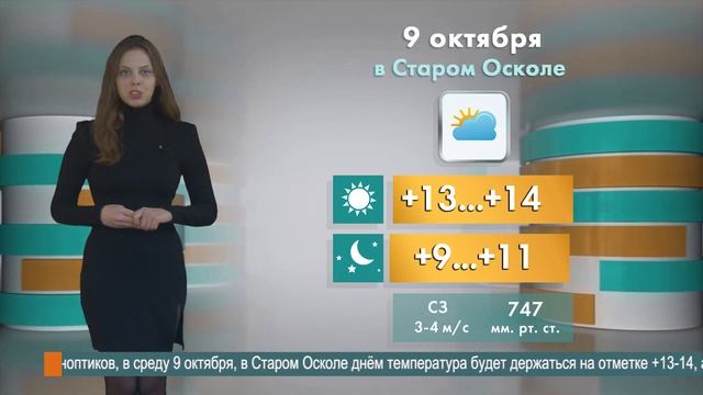 Погода в Старом Осколе на 9 октября смотреть онлайн