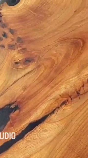 журнальный стол из карагача и черной эпоксидной смолы смотреть онлайн