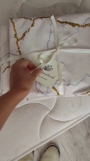 Мраморное постельное белье в молочном оттенке☕ индив смотреть онлайн