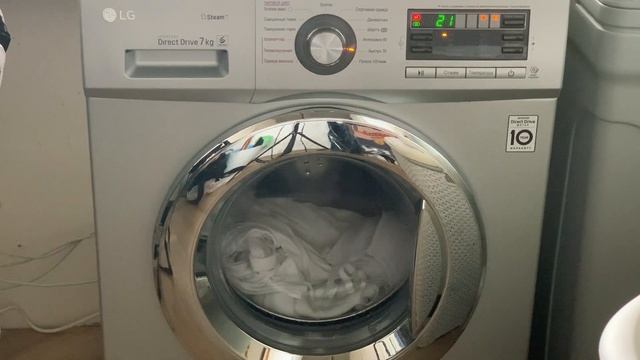 Стирка белого белья на LG: Быстро 30 40 1200об/мин смотреть онлайн