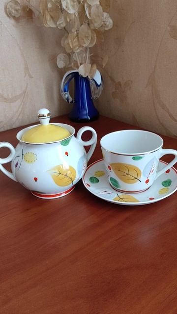 Один декор две формы #фарфор#сахарница#чайная пара#вин смотреть онлайн