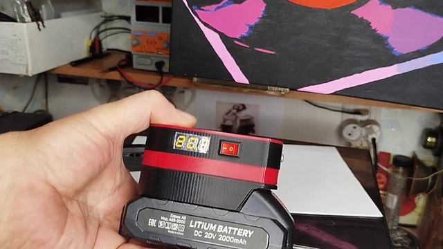 Переходник- пауэрбанк из...аккумулятора для шуруповер? смотреть онлайн