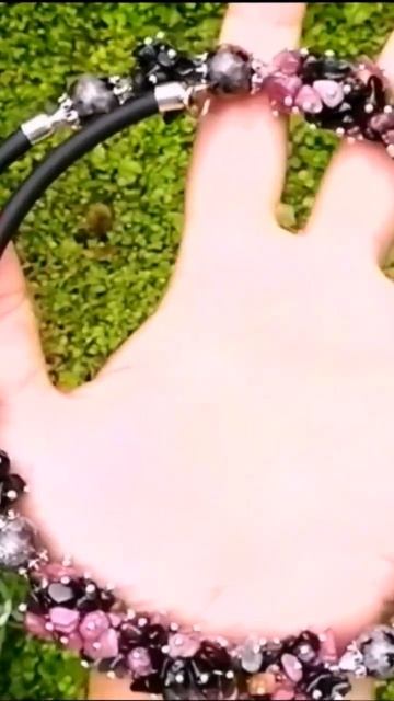 Украшения из турмалиновой крошки. смотреть онлайн