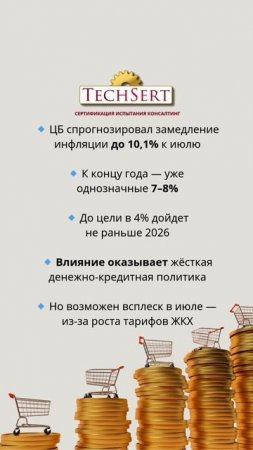 📉 Инфляция станет однозначной к концу года