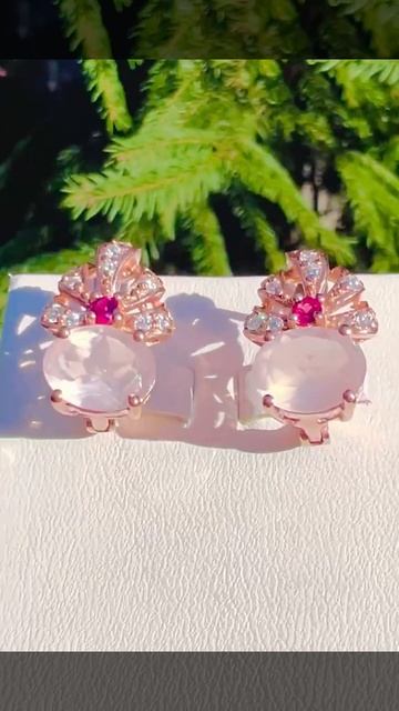 Розовый кварц, гранаты 🌺5400р🌺 #серебротайланд #розов? смотреть онлайн