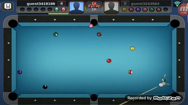 Играю в игру 3D бильярд