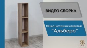 ТЭКС
Видео сборка. Гостиная Альберо. Пенал открытый настенный.