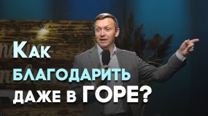 Как можно за всё благодарить | Живая проповедь