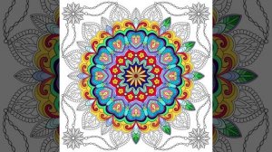 Цифровая раскраска. Мандала