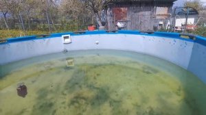 Зимовка каркасного бассейна на улице 5-й сезон.