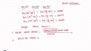 sin10 sin50 sin70 . Тригонометрия . Есептеңіз. Өрнекті ықшамдаңыз. Вычислите