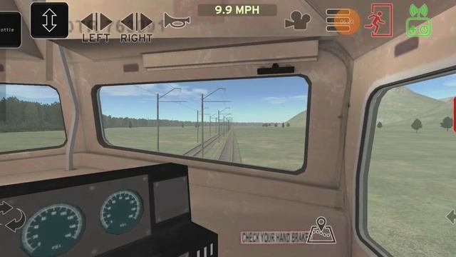 Работаю машинистом на тепловозе EMD в игре Train Simulator