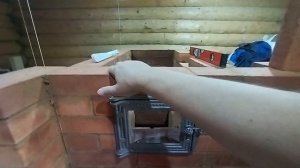 печь, исправление ошибки перекрытия дверки.mp4