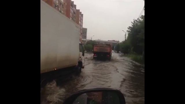 Потоп Красноярске. Дождь в Красноярке / The rain in Krasnoyarsk