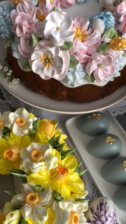 Главная тайна моих кружевных куличей 🤫 #кондитер #куличи #торт #пасха