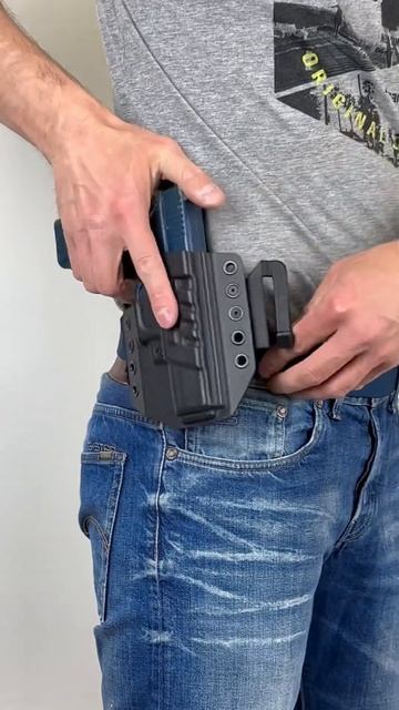 EDC CUSTOMS | Поясная кобура из кайдекса для пистолета Glock 17 смотреть онлайн