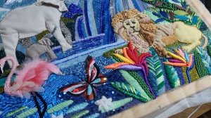 Дипломная Работа Сафари - итог Профессионального курса по Кутюрной Вышивке