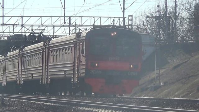 Электропоезд ЭД4М-0285 сообщением Москва - Сергиев Посад смотреть онлайн