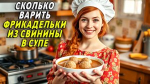 Сколько варить фрикадельки из свинины в супе