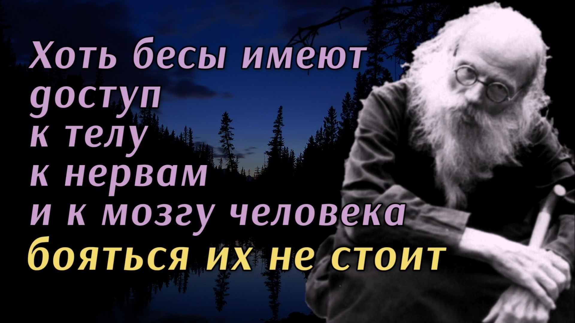 Во всех НАС бесы имеют много СВОЕГО. Никон Воробьёв
